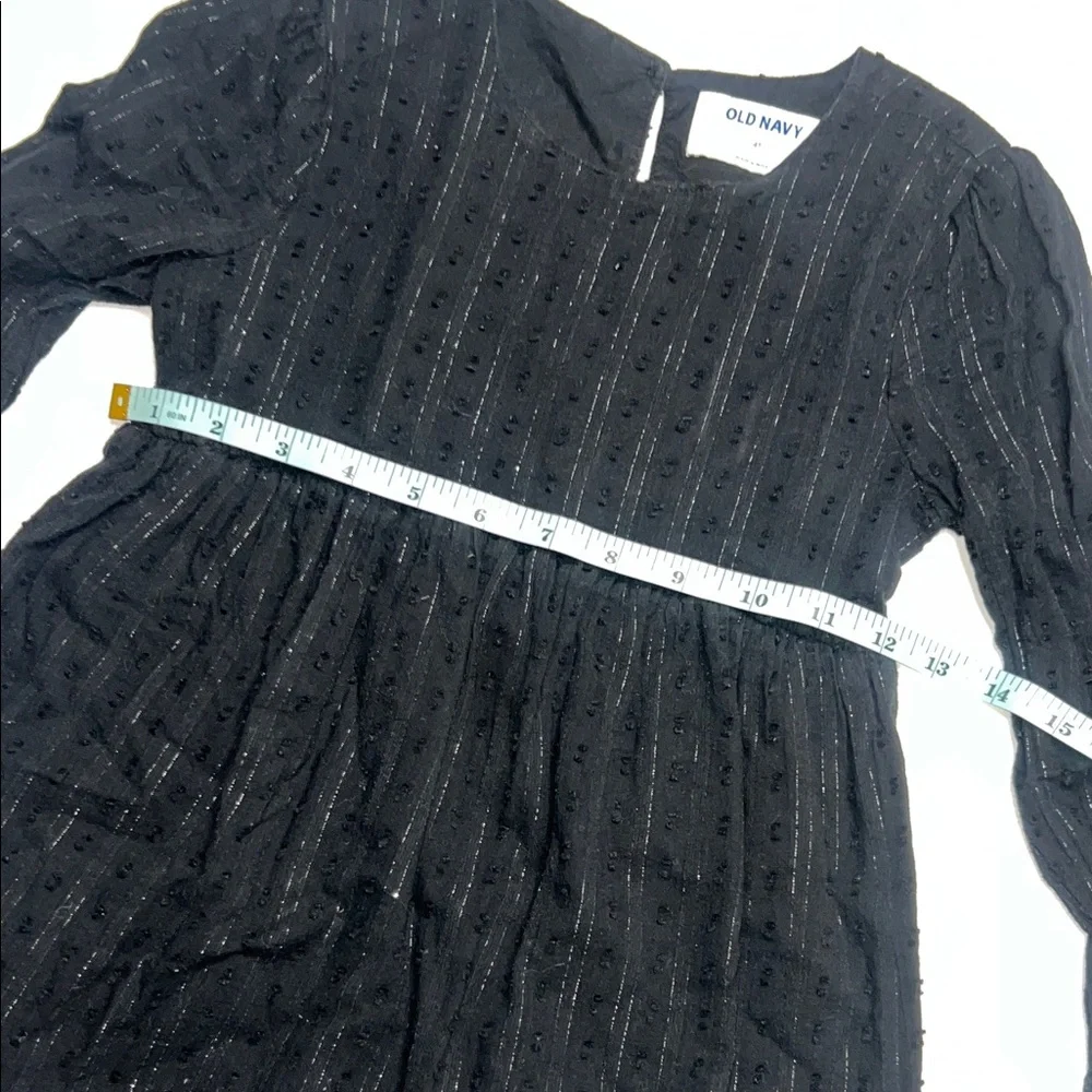 Old Navy Black Kids Dress with Subtle Sparkle size 4T